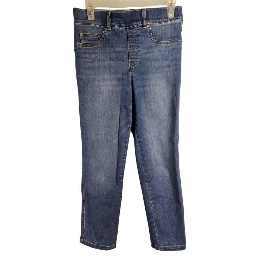 Spanx Jean-ish Leggings Ankle Medium Wash Denim Women Medium Petite